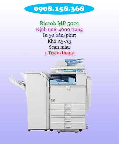 cho thue Ricoh MP 5001